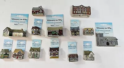 Wade Whimsey On Why Mini Porcelain Village 14  Buildings England  • $99.99