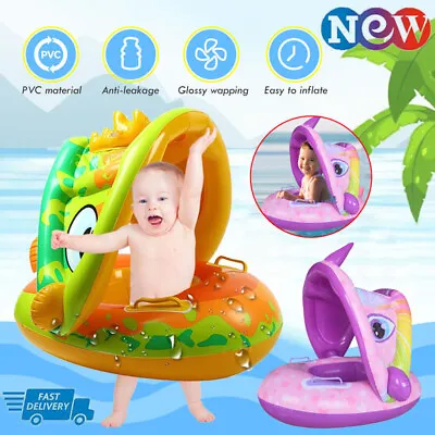 Baby Swimming Float Inflatable Baby Pool Float Baby Swimming Ring Baby Bath Seat • £7.97
