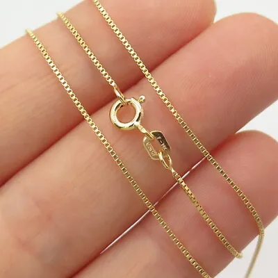 Strong 14K Gold Filled Old Stock Box Chain Necklace 18  • $27.99