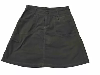 Kuhl Skirt Women 8 Gray A Line Cargo Cotton Blend Hiking Outdoors Camping Ladies • $7