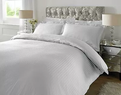 Luxury 300 TC 100% Egyptian Cotton Duvet Cover Bedding Set Single Double King • £4.94