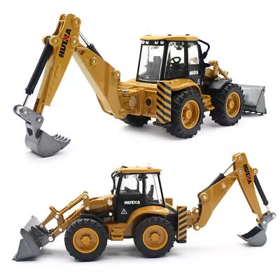 1:50 Alloy Excavator Bulldozer Bucket Die-cast Model Construction Backhoe Loader • £23.99