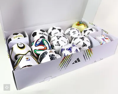 NEW Adidas FIFA 2022 World Cup Historical 14 Pc Mini Soccer Ball Collectors Set • $174.99