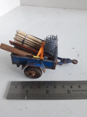 £41 • Buy 1 32 Scale Model Farm Britains Cargo Trailer Conversion With Stock Fencing...