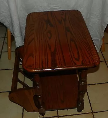 Solid Oak Magazine Rack End Table / Side Table (MRT-13) • $299