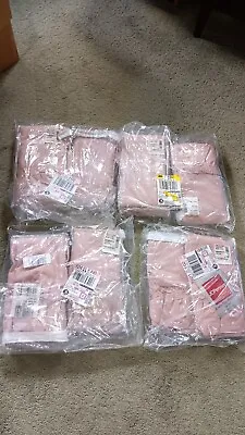 Vintage JC Penney Providence II Ruffel Curtains 4 Pair Dusty Rose • $19.99