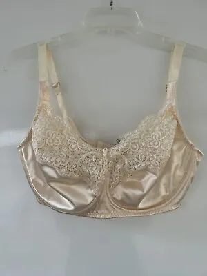 Wacoal Bra 36D 85273 Ivory Satin Lace Underwire Adjustable Feminine • $8.73