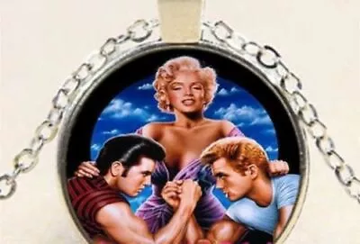 MARILYN MONROE JAMES DEAN Pendant 20  Sterling Silver 925 Necklace Chain Female  • $19.89