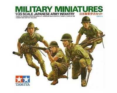 Tamiya 1/35 Japanese Army Infantry Model Kit (4) [TAM35090] • $5.50