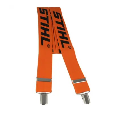 STIHL ORANGE ARBORIST CHAINSAW TROUSER BRACES CLIPS 110cm • £26.35