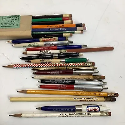 Vintage Pen Pencil Mixed Lot: Advertisement Bakery Ralston Sohio Pennzoil • $19.95