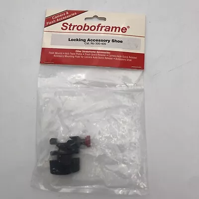 Stroboframe Locking Accessory Shoe. USA Made. Tiffen. Cat No 300-405. NOS READ B • $13.99