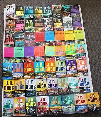 JD Robb 'In Death' Series  Lot Of 56 Paperback (1995-2023) • $169.99