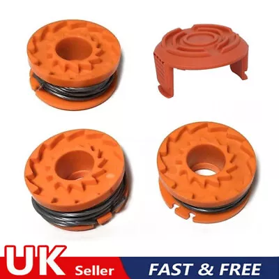 £4.85 • Buy 3pcs Strimmer Spool & Line Cover Cap For Mac Allister MGTP 18Li Grass Trimmer