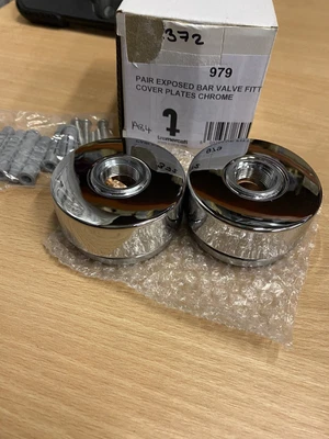 £10 • Buy Easy Fix Wall Mount Brackets For Exposed Bathroom Bar Valve And Cover Plates