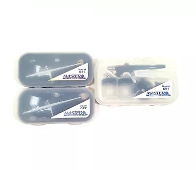Master AIrbrushes Lot Of 3 Model G25 G22 E91 New In Case • $40