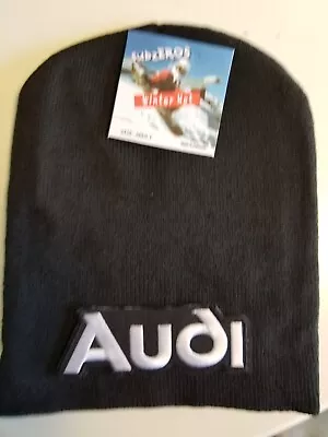 $13.99 • Buy Audi Black Logo Black Beanie Hat, Unisex NEW Without Tags #3