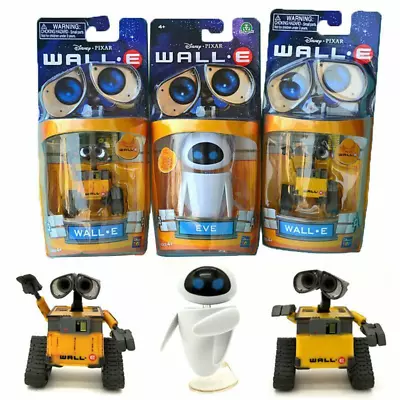 Disney Pixar Animated Series Wall-E Robot & EVE Character Figures • £19.47