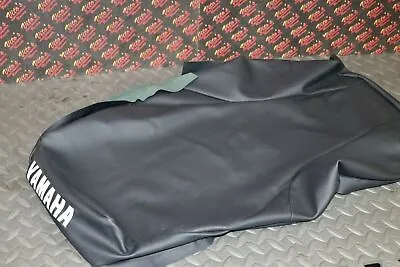 NEW SEAT COVER ONLY 1987-2006 Yamaha Banshee Cover ALL BLACK DIMPLE + LETTERING • $53.99