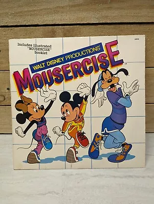 Walt Disney Productions Mousercise Vinyl LP Record 1982 • $14.99