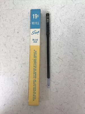 Vintage Ball Point Pen Scripto Blue Ink Refill Spring Stationery Office Ink Dry • $5.91