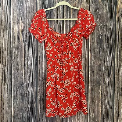 Zaful Red Floral Sundress NEW Size Small • $9.99