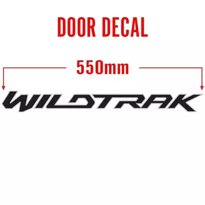 Wildtrak Door Decal : Ford Ranger Px1/px2 (black/silver) • $25