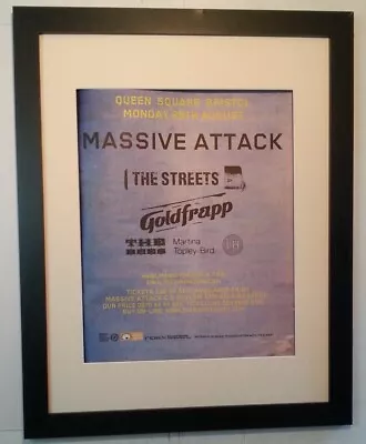 £69.95 • Buy MASSIVE ATTACK*Bristol*2003*ORIGINAL*POSTER*AD*QUALITY FRAMED*FAST WORLD SHIP