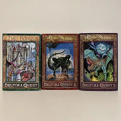 Deltora Quest 1 2 & 3 By Emily Rodda Hardcover Bind Up - 1st / 2nd Print Runs • $89.99