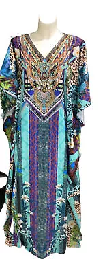 Kaftan For Women Long Caftan Resort Wear Vacation Beach Dress Free Size • $49