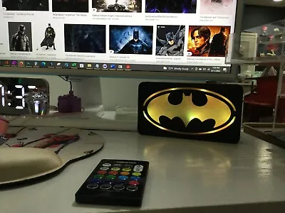 $31.29 • Buy MultiColor Batman Pop LED Wall Or Desk Sign With Remote, Funkos, Bat Man