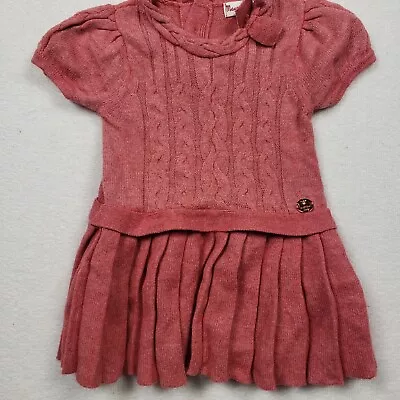 Mayoral Baby Girl 3 Months Cable Knit Dress Red Pleats • $5.13