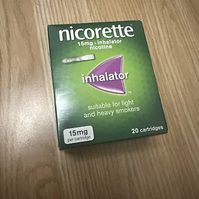 £2.90 • Buy Nicorette Inhalator Nicotine Suitable For Light And Heavy Smokers, 15mg, 20...