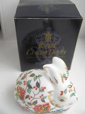 £50 • Buy Royal Crown Derby Meadow Rabbit Paperweight + Original Box Doulton GUIGIF 07427