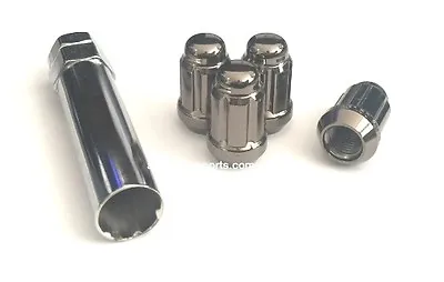 (4) GUNMETAL 6 SPLINE DRIVE TUNER M12x1.5 CLOSED END LUG NUTS LOCK KEY 12x1.5 • $11.99