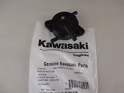 New Genuine Oem Kawasaki Part # 49040-0770 Fuel Pump For Fr Fs And Fx Models • $28.99