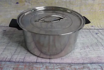 VTG Regal Ware 3 Ply 18-8 Stainless Steel 5.5 Qt Stock Pot Dutch Oven  USA • $25.99