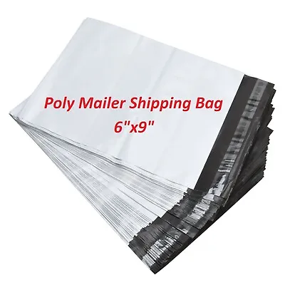 200 Pcs 6 X9  White Poly Mailers Shipping Bags Envelopes Packaging Premium Bag • $14.61