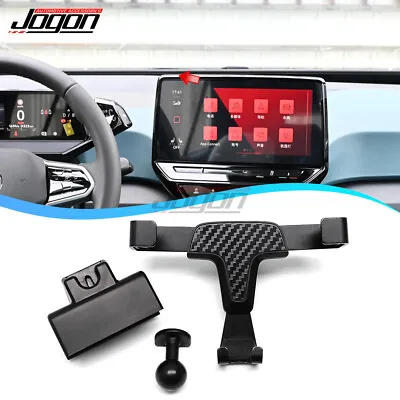 $11.44 • Buy For VW ID4 ID.4 2021 2022 Dashboard Mount Gravity Phone Holder ABS Carbon Look