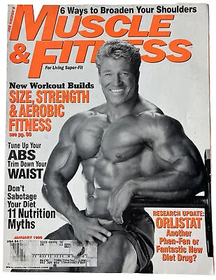 Joe Weider’s Muscle And Fitness Magazine January 1998 Gunter Schlierkamp Cover • $22.95