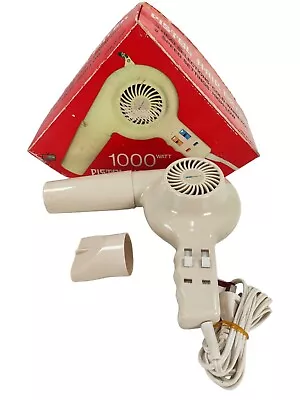 Kmart Vintage Hair Blow Dryer 1000 Watts AU Plug PC-1000 White Tested With Box • $39.95