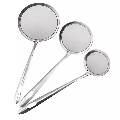 304 Stainless Steel Fine Mesh Skimmer Spoon  Hot Pot Fat Strainer Oil Filter • $7.90