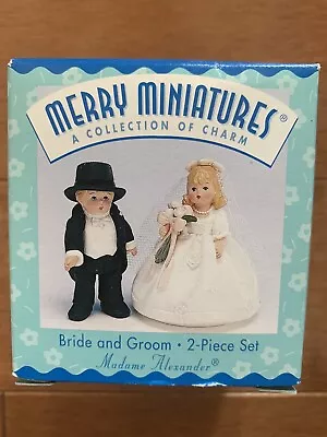 NEW Hallmark Madame Alexander Merry Miniatures Bride & Groom Wedding 1998 NIB • $13.99