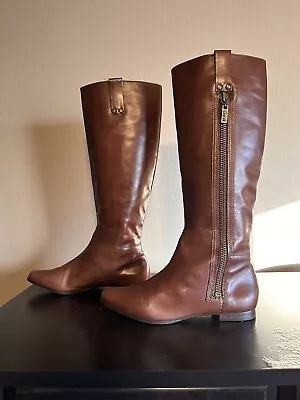 Michael Kors Brown Leather Boots Women’s Size 8 US Free Shipping • $40