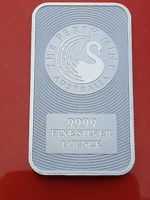 1oz Perth Mint Swan Kangaroo 9999 Silver Bullion Bar Will Come In Coin Flip  • £28.95
