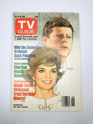 TV Guide November 1983 John Jackie Kennedy Houston Texas Edition • $8.99