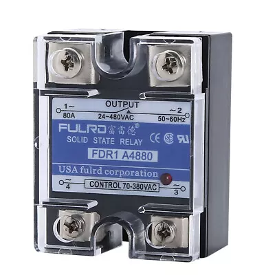 FULRD 80A Single-phase Solid State Relay AC-AC FDR1 A4880 80A SSR 80AA • $32.49