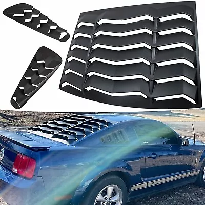 Rear+Side Window Louvers For Ford Mustang 2005-2014 GT Lambo Windshield Cover • $138.99