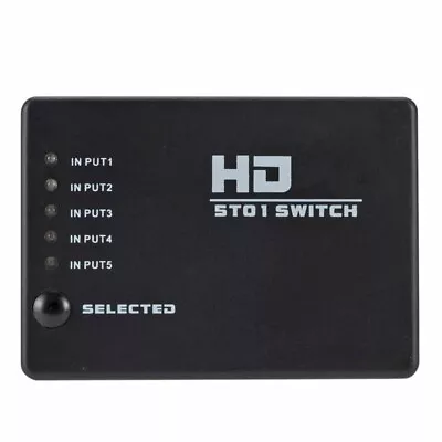 5 In 1 Out 5 Port HDMI-compatible Switch • £6.59