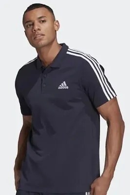£25 • Buy Adidas Aeroready Essentials PiquÉ Embroidered Small Logo 3-stripes  Size S